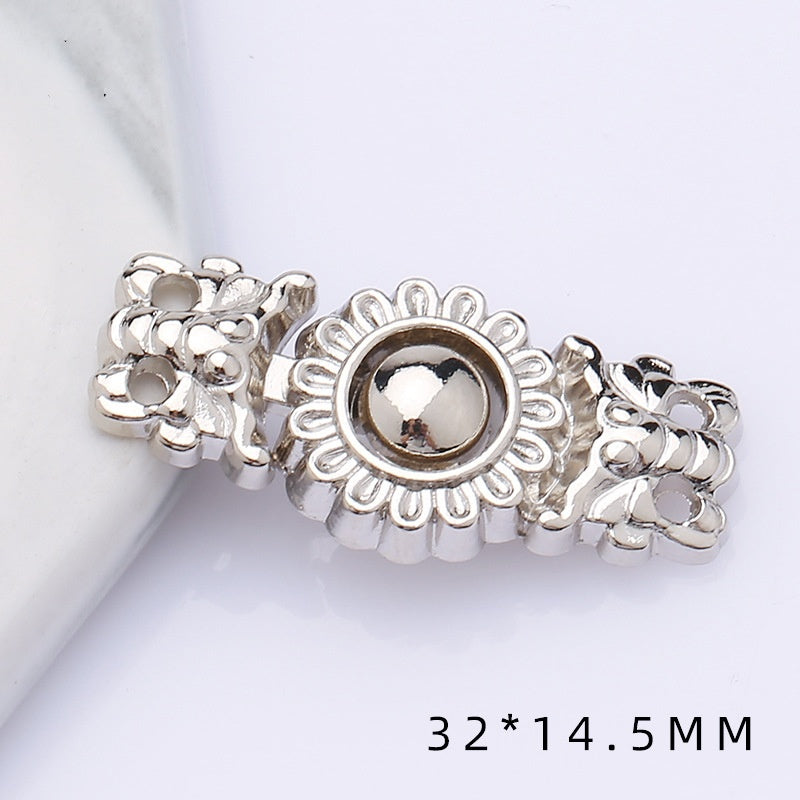 shizihong Hanfu child metal plate national Tang shawl button retro cheongsam Chinese dress decoration button-128