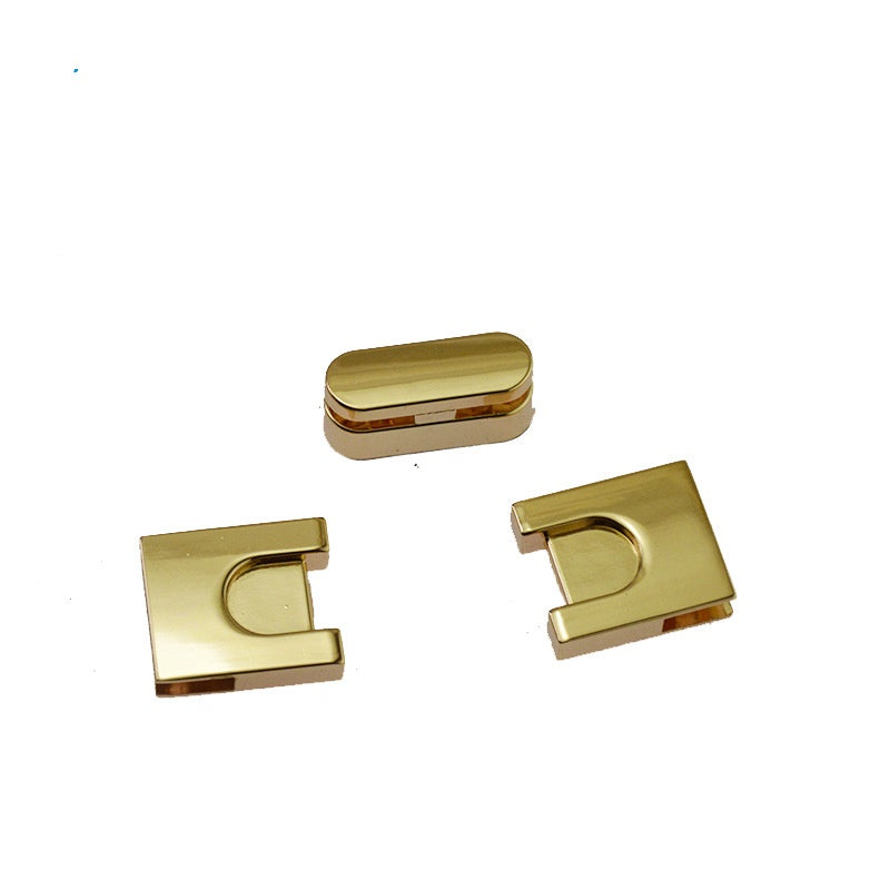 Ladies handbag usage retangular bag lock metal briefcase locks and clasps for purse usage also ok-128
