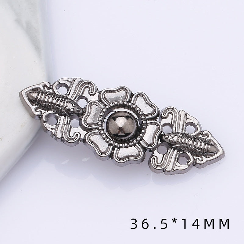 shizihong Hanfu child metal plate national Tang shawl button retro cheongsam Chinese dress decoration button-128
