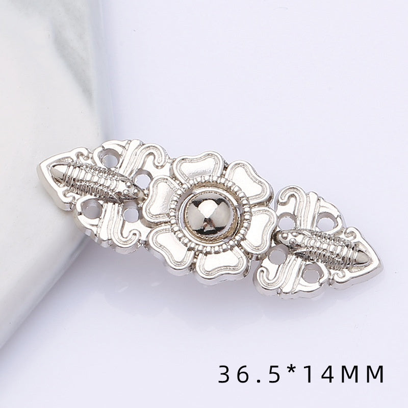 shizihong Hanfu child metal plate national Tang shawl button retro cheongsam Chinese dress decoration button-128