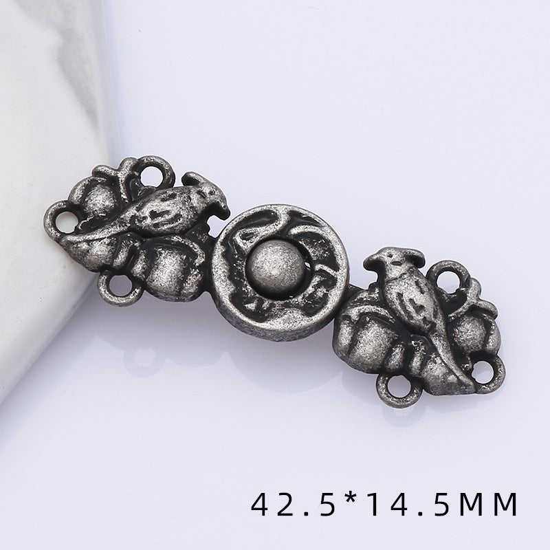 shizihong Hanfu child metal plate national Tang shawl button retro cheongsam Chinese dress decoration button-128
