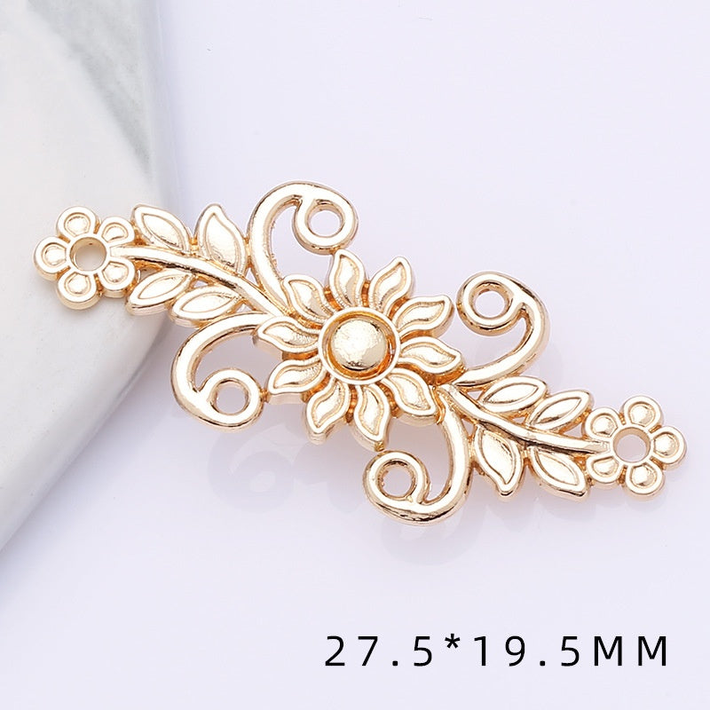 shizihong Hanfu child metal plate national Tang shawl button retro cheongsam Chinese dress decoration button-128