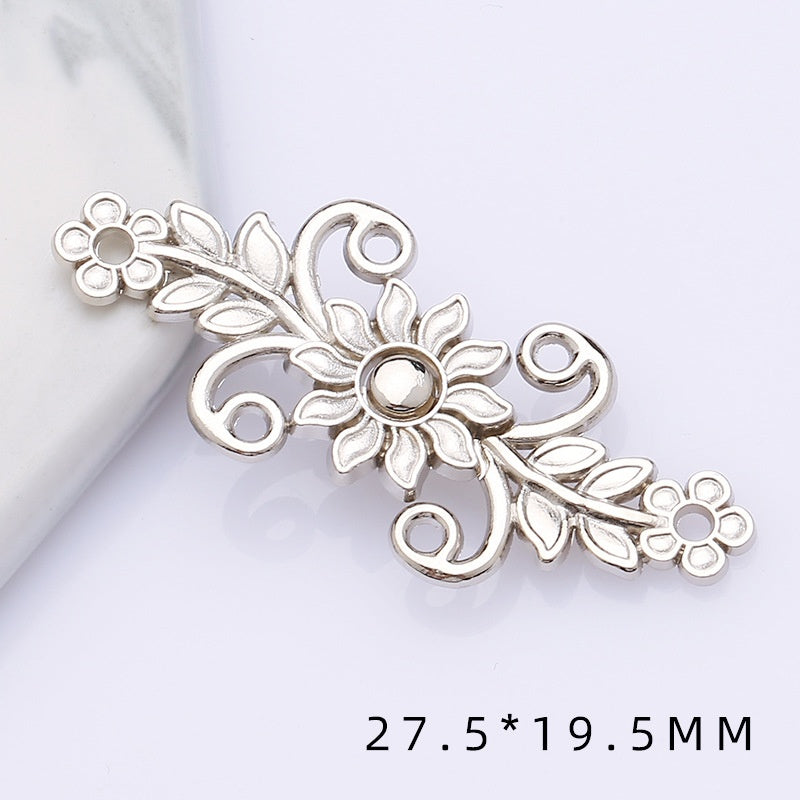 shizihong Hanfu child metal plate national Tang shawl button retro cheongsam Chinese dress decoration button-128