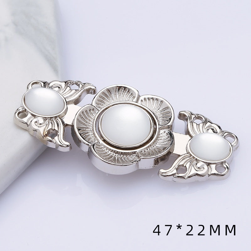 shizihong Hanfu child metal plate national Tang shawl button retro cheongsam Chinese dress decoration button-128