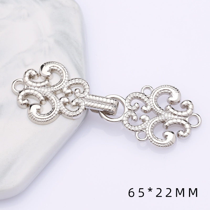 shizihong Hanfu child metal plate national Tang shawl button retro cheongsam Chinese dress decoration button-128