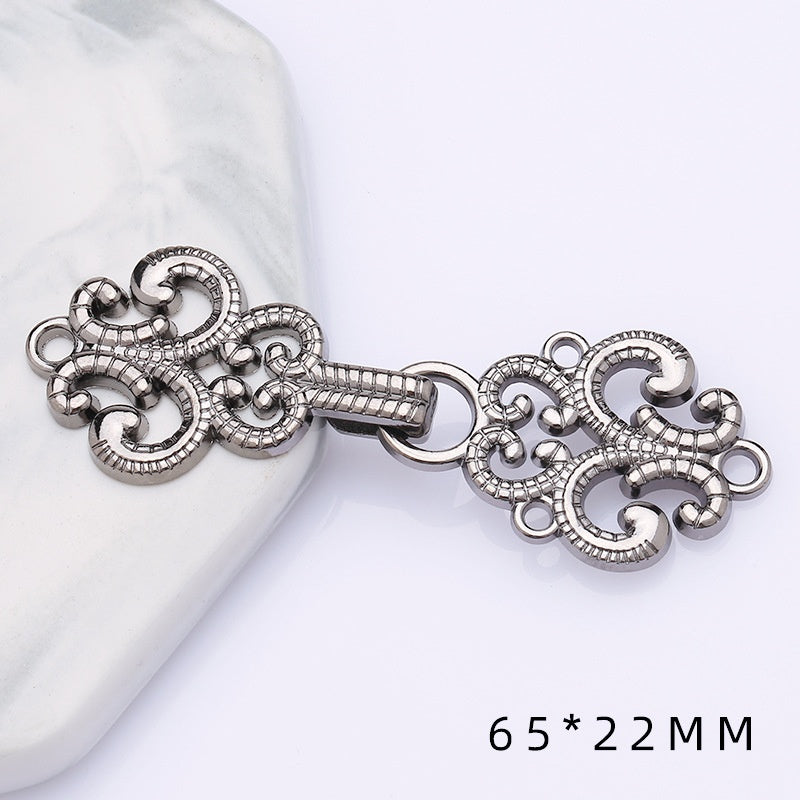shizihong Hanfu child metal plate national Tang shawl button retro cheongsam Chinese dress decoration button-128