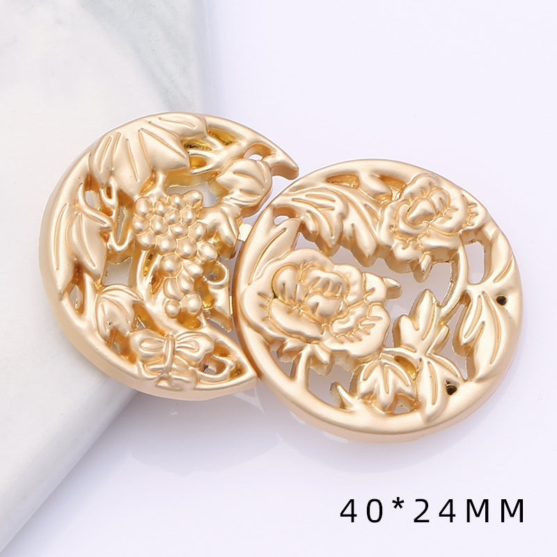 shizihong Hanfu child metal plate national Tang shawl button retro cheongsam Chinese dress decoration button-128