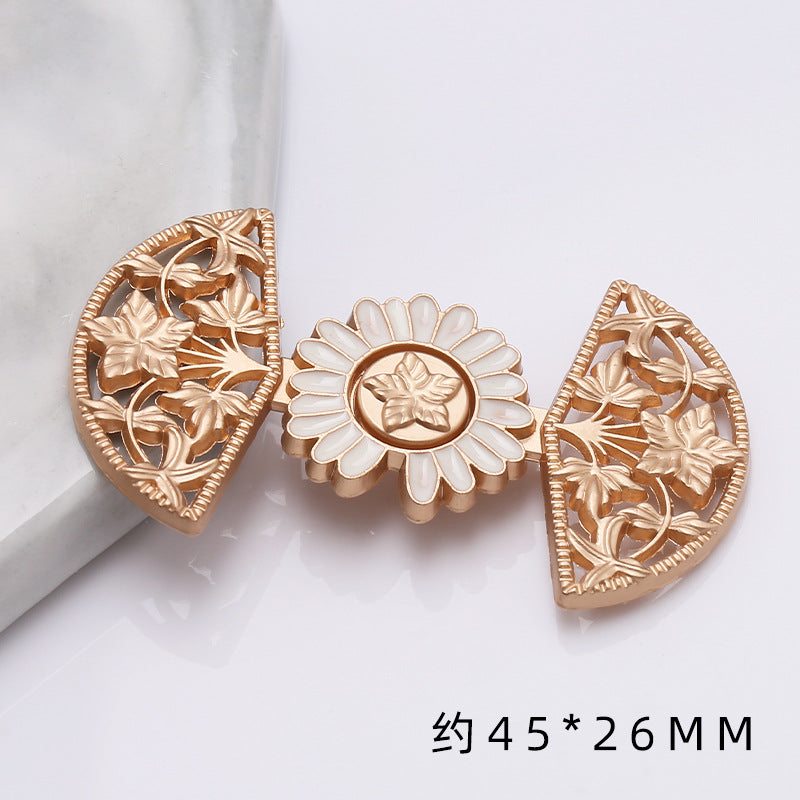 shizihong Hanfu child metal plate national Tang shawl button retro cheongsam Chinese dress decoration button-128