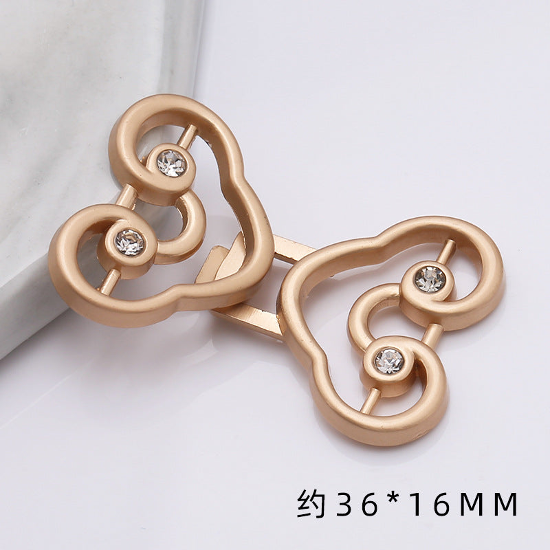 shizihong Hanfu child metal plate national Tang shawl button retro cheongsam Chinese dress decoration button-128