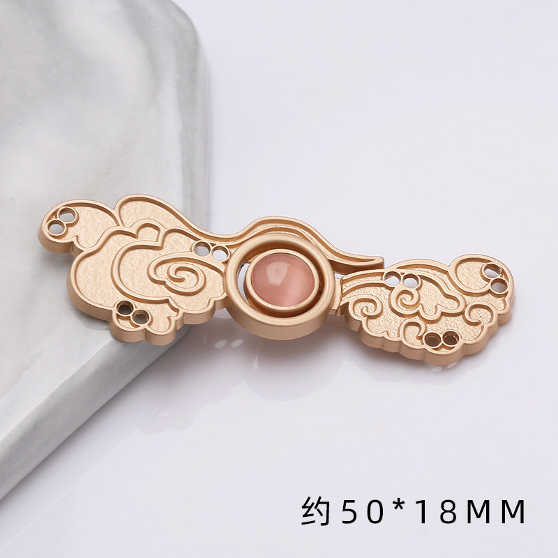 shizihong Hanfu child metal plate national Tang shawl button retro cheongsam Chinese dress decoration button-128