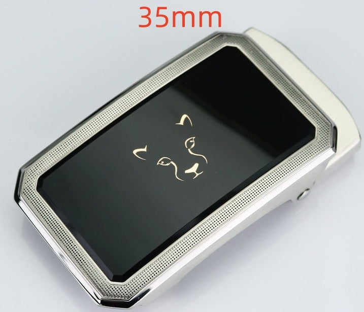 Stainless Steel 38MM Custom Auto Lock Stainless Steel Metal Men's Belt Buckles with Logo