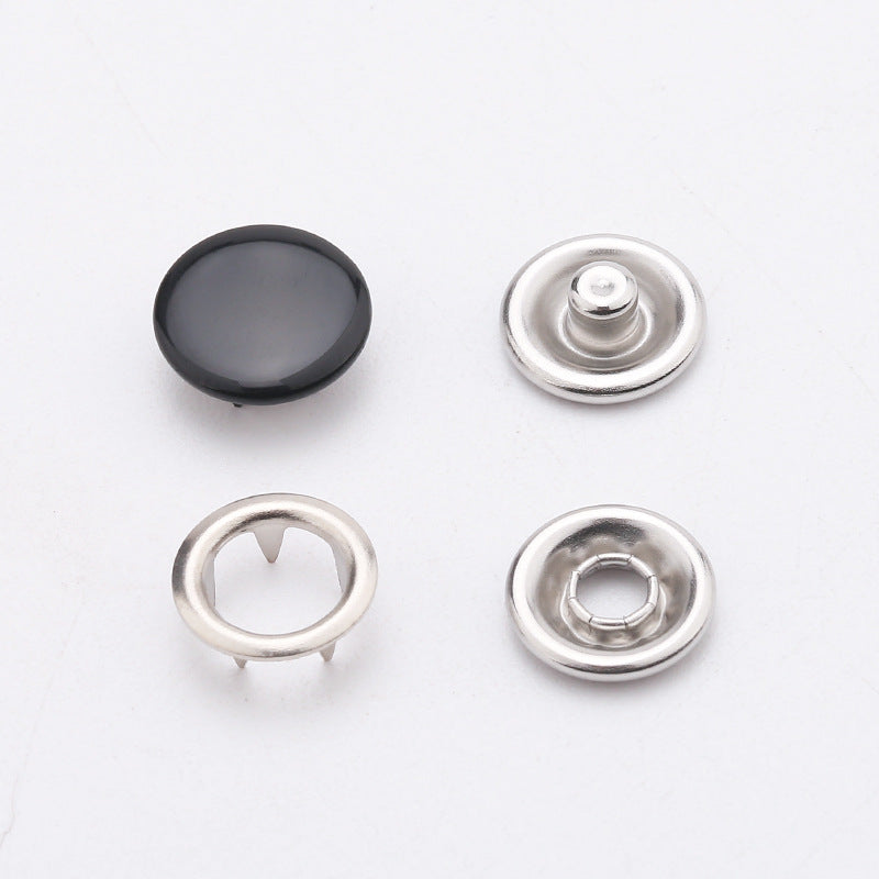 Factory Supply 9.5mm/11mm Copper Prong Press Studs No Sew Hollow Metal Snaps Buttons Fasteners for Clothes Baby Diaper-184