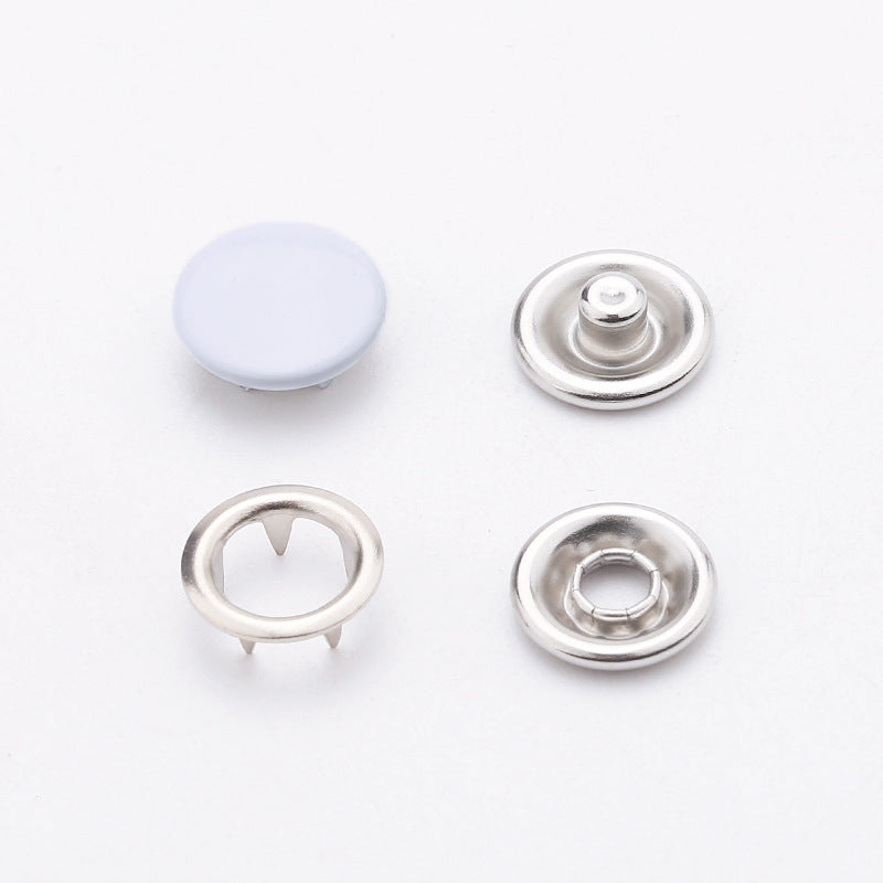 Factory Supply 9.5mm/11mm Copper Prong Press Studs No Sew Hollow Metal Snaps Buttons Fasteners for Clothes Baby Diaper-184