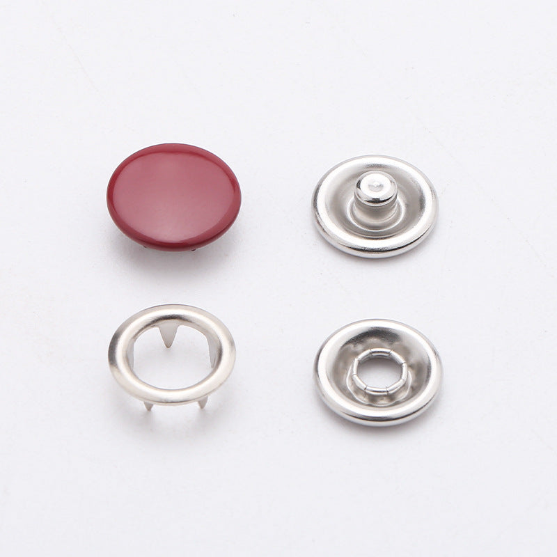 Factory Supply 9.5mm/11mm Copper Prong Press Studs No Sew Hollow Metal Snaps Buttons Fasteners for Clothes Baby Diaper-184