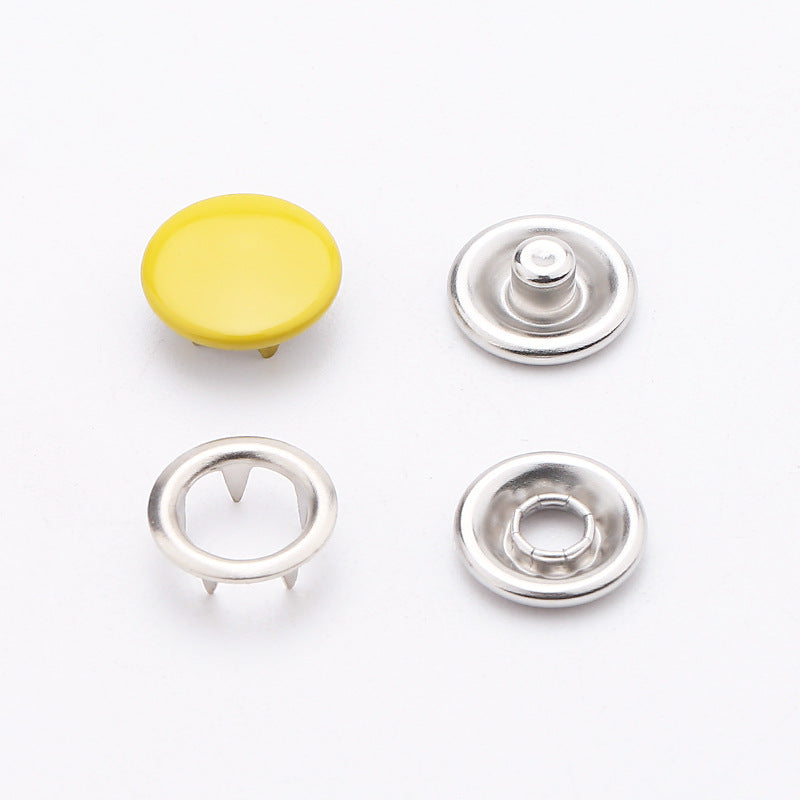 Factory Supply 9.5mm/11mm Copper Prong Press Studs No Sew Hollow Metal Snaps Buttons Fasteners for Clothes Baby Diaper-184