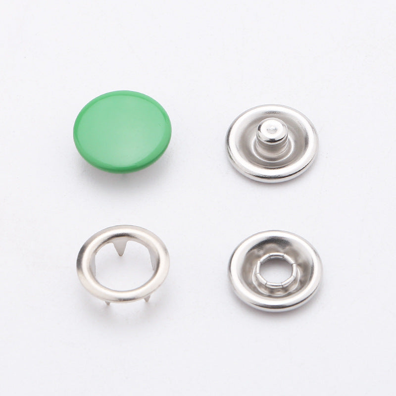 Factory Supply 9.5mm/11mm Copper Prong Press Studs No Sew Hollow Metal Snaps Buttons Fasteners for Clothes Baby Diaper-184