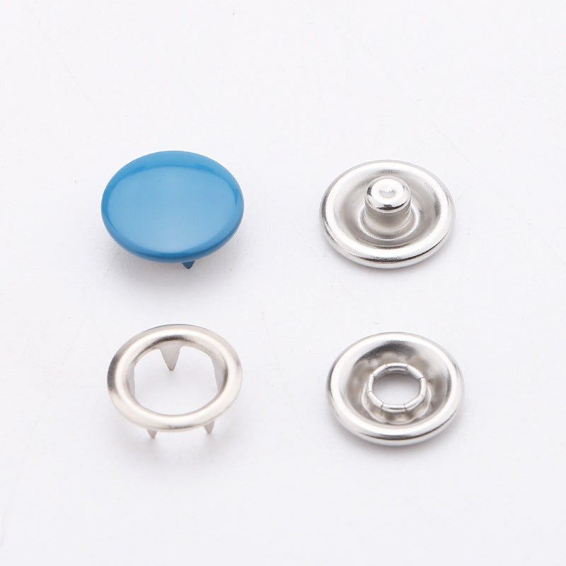 Factory Supply 9.5mm/11mm Copper Prong Press Studs No Sew Hollow Metal Snaps Buttons Fasteners for Clothes Baby Diaper-184