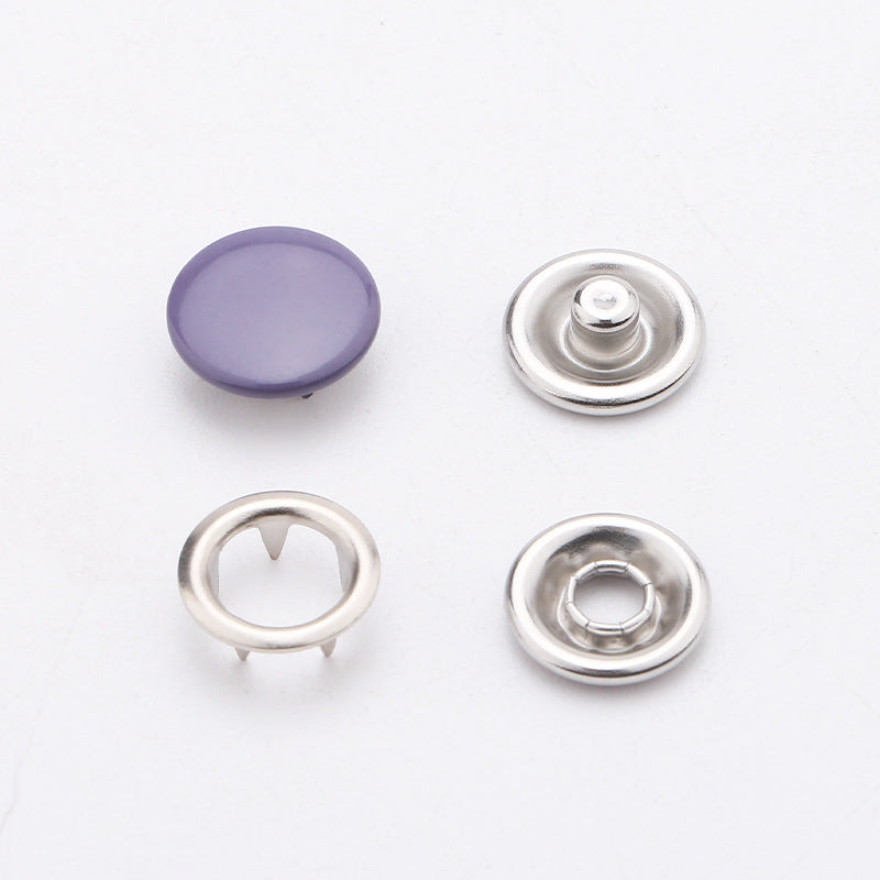 Factory Supply 9.5mm/11mm Copper Prong Press Studs No Sew Hollow Metal Snaps Buttons Fasteners for Clothes Baby Diaper-184