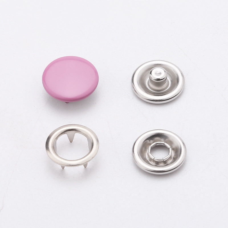 Factory Supply 9.5mm/11mm Copper Prong Press Studs No Sew Hollow Metal Snaps Buttons Fasteners for Clothes Baby Diaper-184
