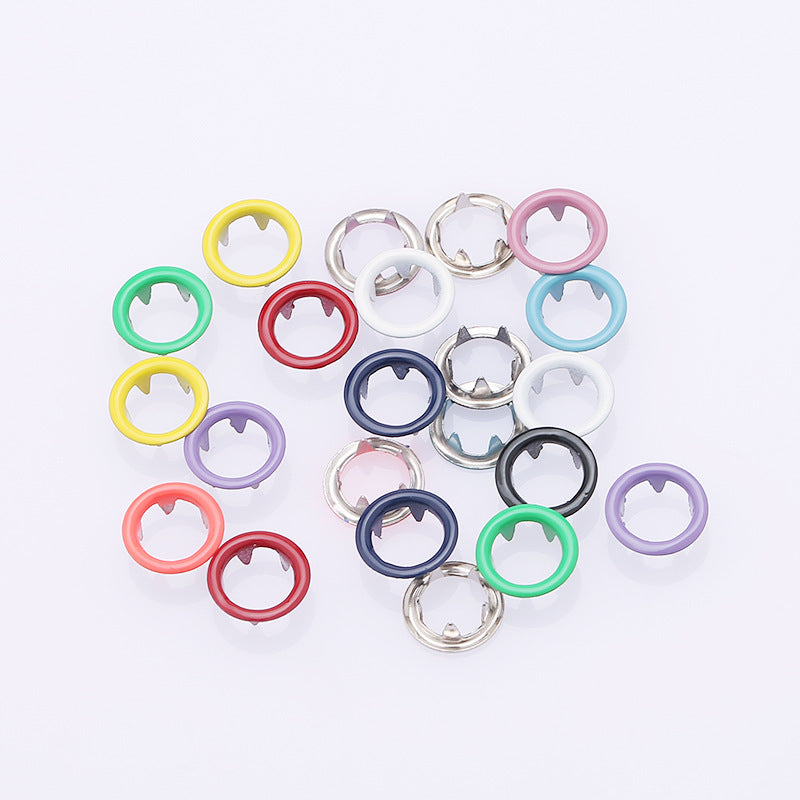 Wholesale Eco-Friendly Copper Hollow Five-Claw Round Type Press Buttons High Quality Child Invisible Snap Buttons-129