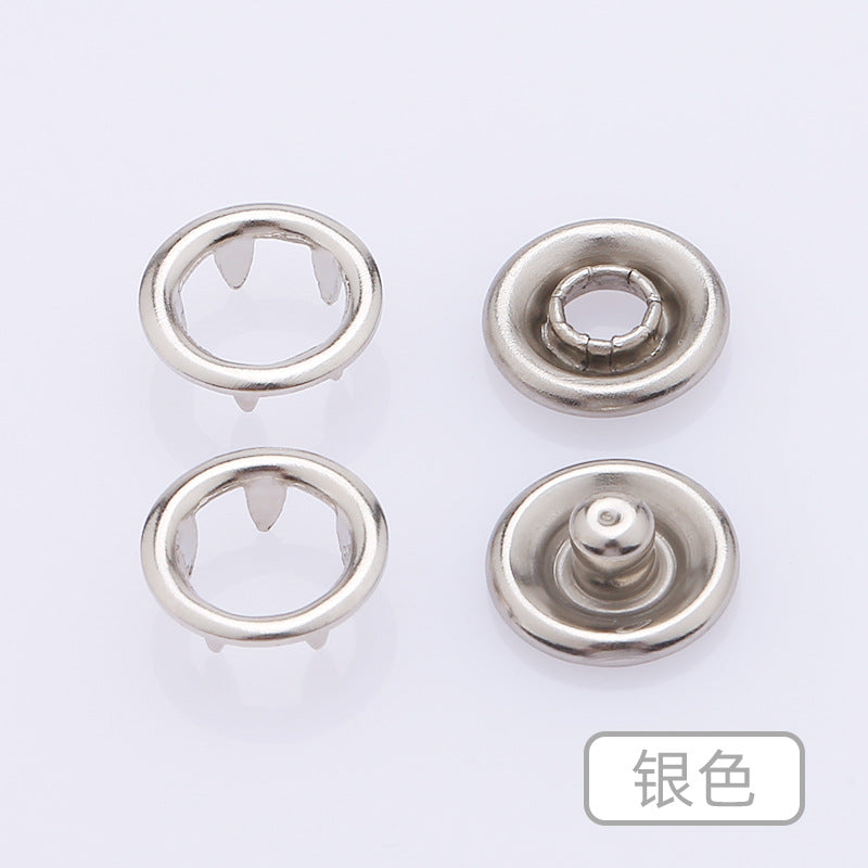 Wholesale Eco-Friendly Copper Hollow Five-Claw Round Type Press Buttons High Quality Child Invisible Snap Buttons-129