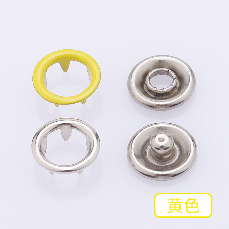 Wholesale Eco-Friendly Copper Hollow Five-Claw Round Type Press Buttons High Quality Child Invisible Snap Buttons-129