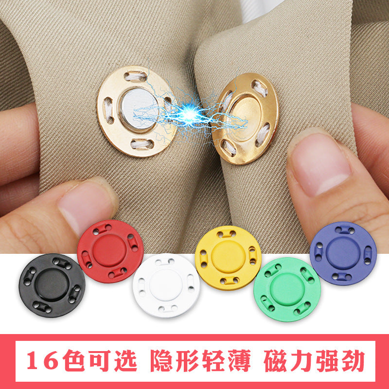 Magnetic Buttons for Cloth Shirt Coat Blouses Eco-Friendly Strong Magnetic Metal Snap Button Garment Accessories