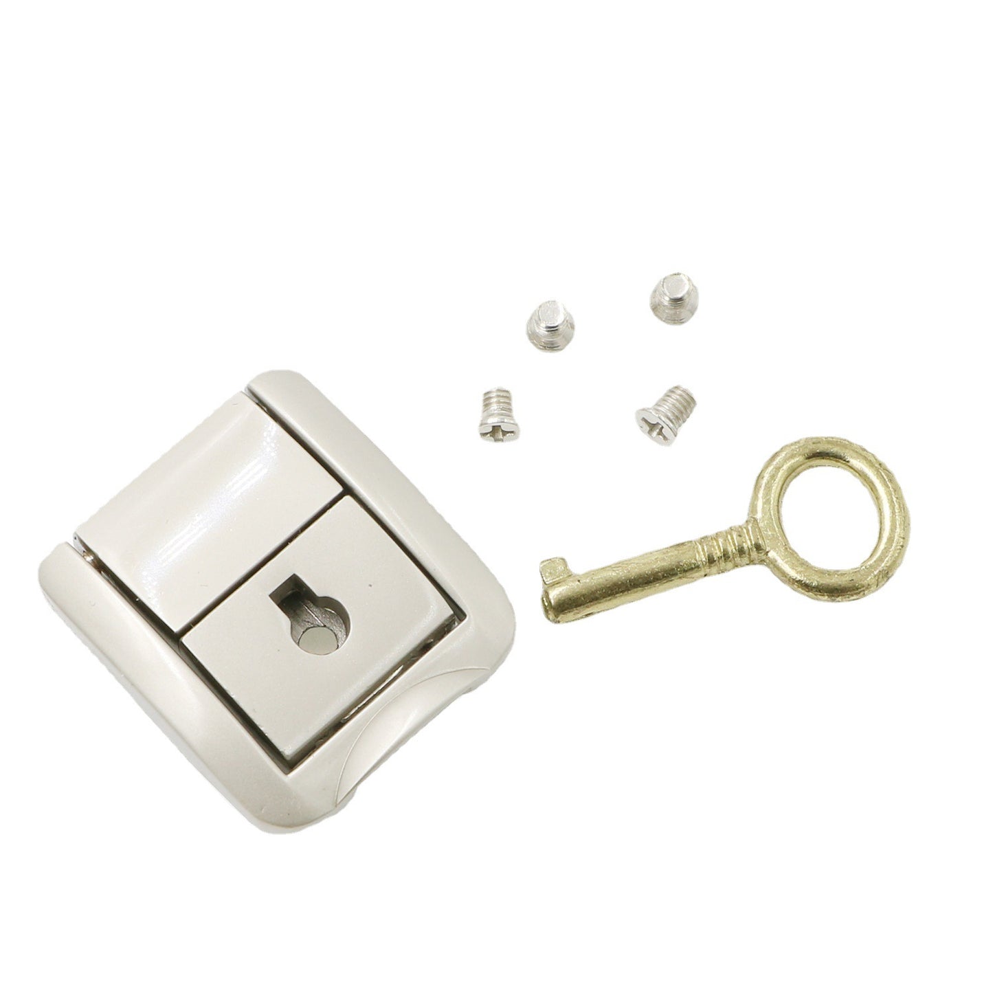 Shiny Silver Re-settable Keyless Metal Chrome Mailbox 3 Digital Combination Cam Lock Password Briefcase Handbag Parts Coded Lock