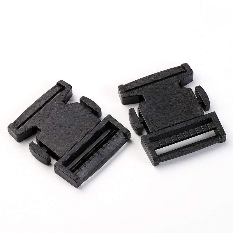 Black Plastic Side Release Fasteners Squeeze Buckle Clips For Webbing Plastic Buckles Bag Accessories-130
