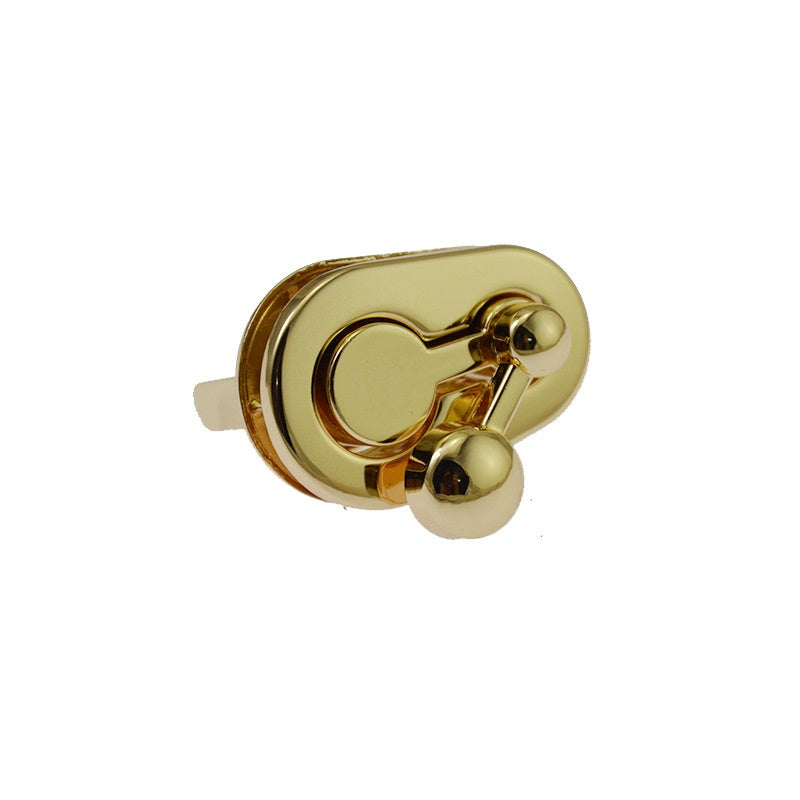 Custom Design Gourd Shape Light Gold Women's Purse Decoration metal bag accessories hardware lock-132