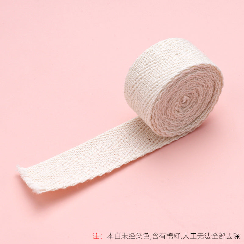 Recycled Cotton Twill Cotton Binding Tape Webbing Herringbone Ribbon Webbing for Clothes Accessories Custom Natural Custom Logo-132