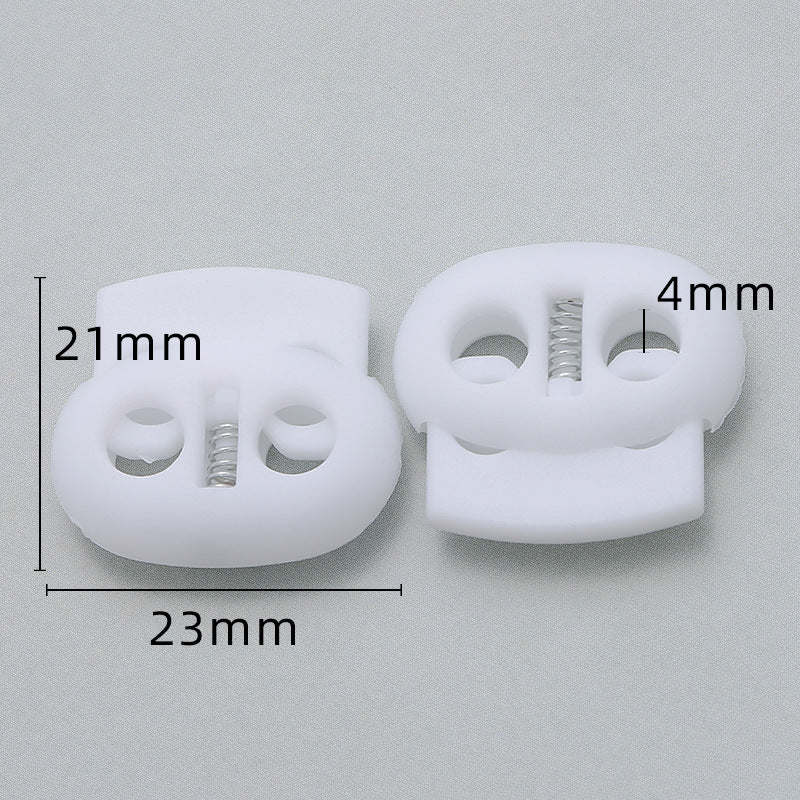 Hot Sale Custom Black Garment Accessories Spring Ending Toggle Lock Clip Sportswear Plastic Cord Toggle Stopper For Rope-133