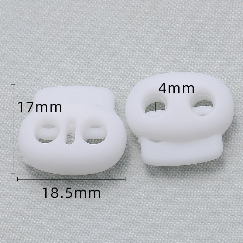 Hot Sale Custom Black Garment Accessories Spring Ending Toggle Lock Clip Sportswear Plastic Cord Toggle Stopper For Rope-133