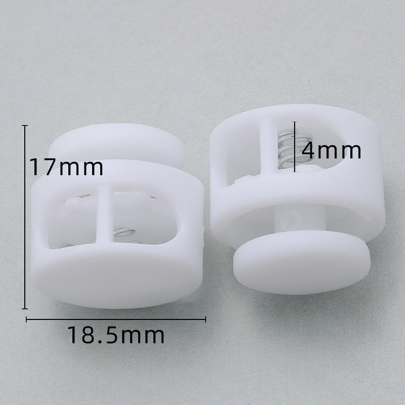 Hot Sale Custom Black Garment Accessories Spring Ending Toggle Lock Clip Sportswear Plastic Cord Toggle Stopper For Rope-133