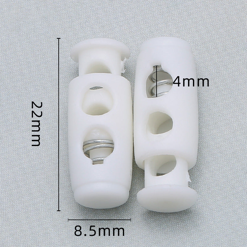 Hot Sale Custom Black Garment Accessories Spring Ending Toggle Lock Clip Sportswear Plastic Cord Toggle Stopper For Rope-133