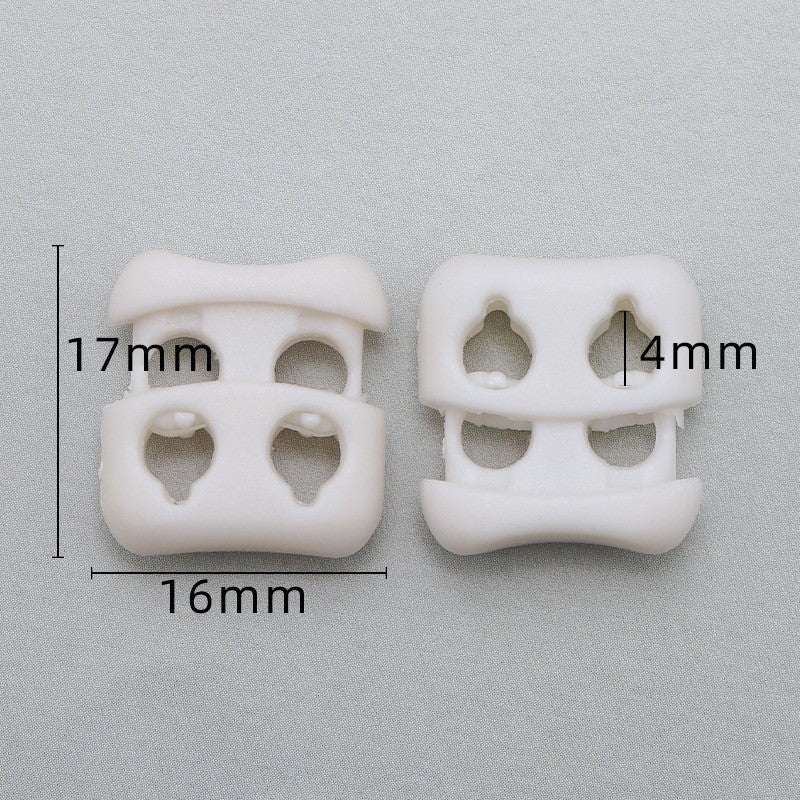 Hot Sale Custom Black Garment Accessories Spring Ending Toggle Lock Clip Sportswear Plastic Cord Toggle Stopper For Rope-133