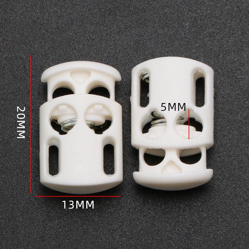 Hot Sale Custom Black Garment Accessories Spring Ending Toggle Lock Clip Sportswear Plastic Cord Toggle Stopper For Rope-133