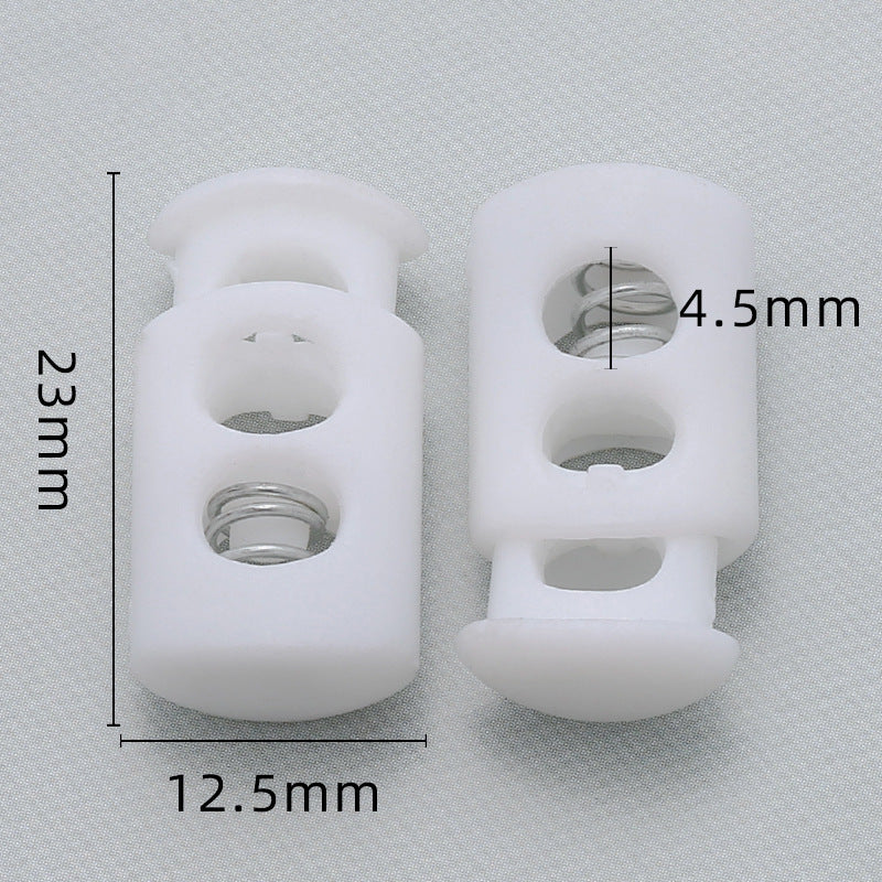 Hot Sale Custom Black Garment Accessories Spring Ending Toggle Lock Clip Sportswear Plastic Cord Toggle Stopper For Rope-133