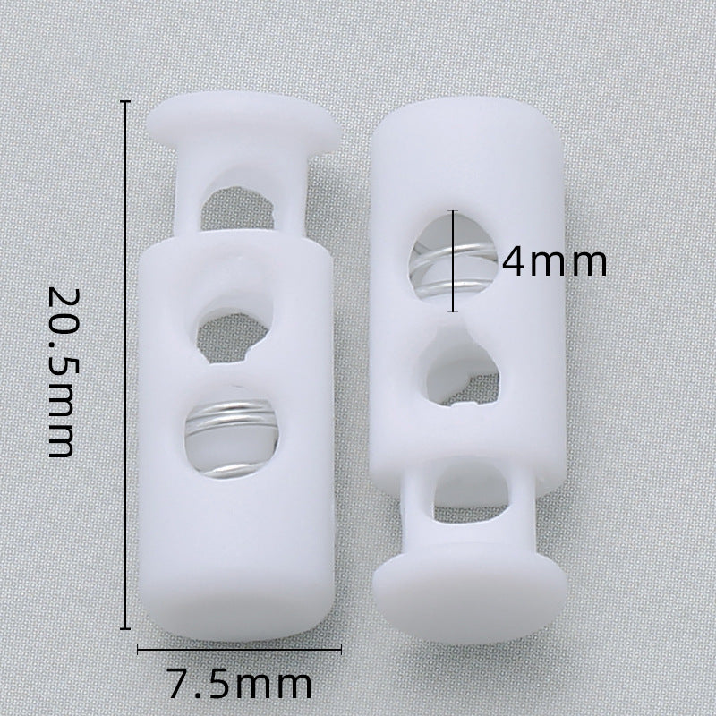 Hot Sale Custom Black Garment Accessories Spring Ending Toggle Lock Clip Sportswear Plastic Cord Toggle Stopper For Rope-133