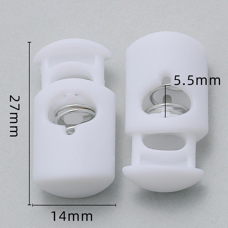 Hot Sale Custom Black Garment Accessories Spring Ending Toggle Lock Clip Sportswear Plastic Cord Toggle Stopper For Rope-133