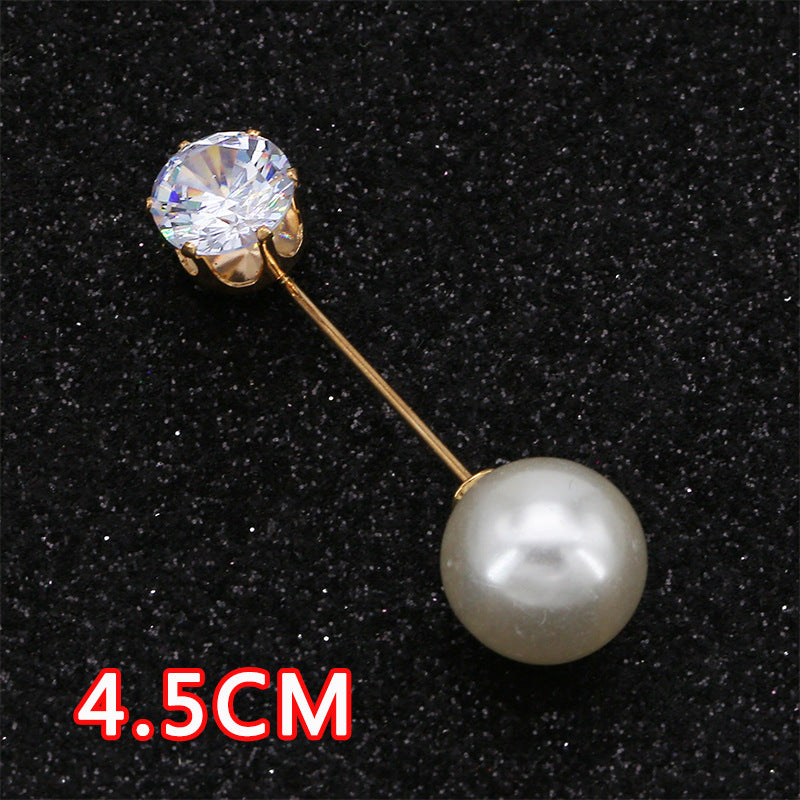 Crystal Wholesale Hot Selling High Quality High-Grade Corsage PearlSecure the Pin to Prevent Exposure Brooch-134