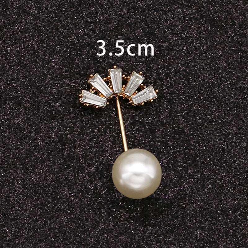 Crystal Wholesale Hot Selling High Quality High-Grade Corsage PearlSecure the Pin to Prevent Exposure Brooch-134