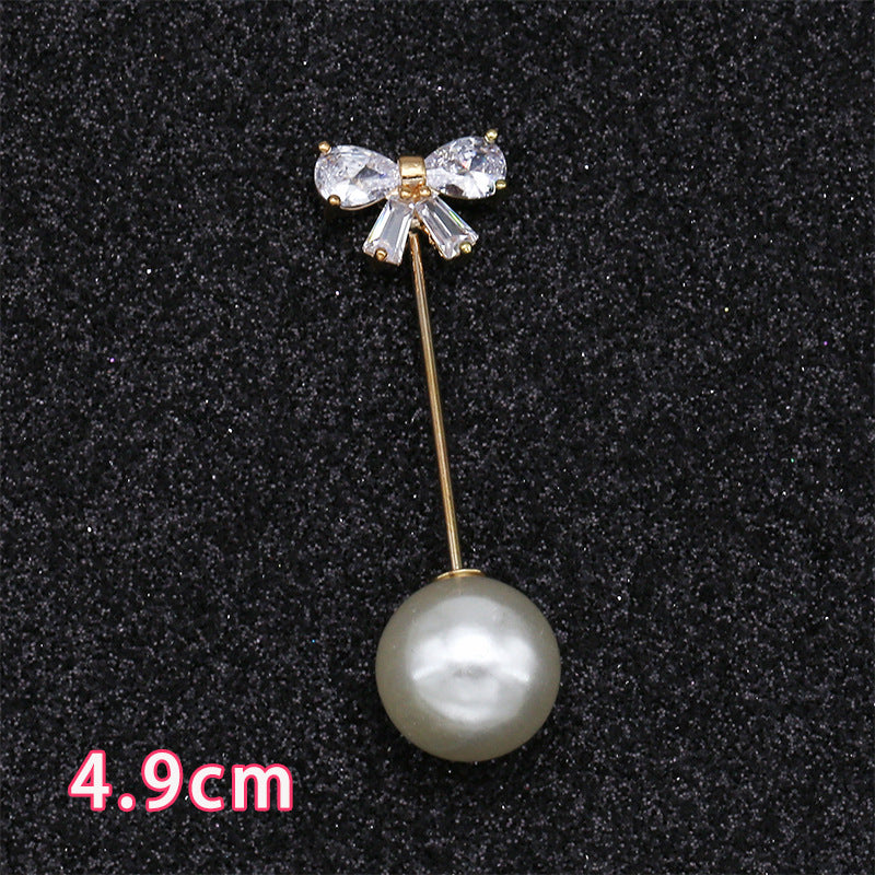 Crystal Wholesale Hot Selling High Quality High-Grade Corsage PearlSecure the Pin to Prevent Exposure Brooch-134