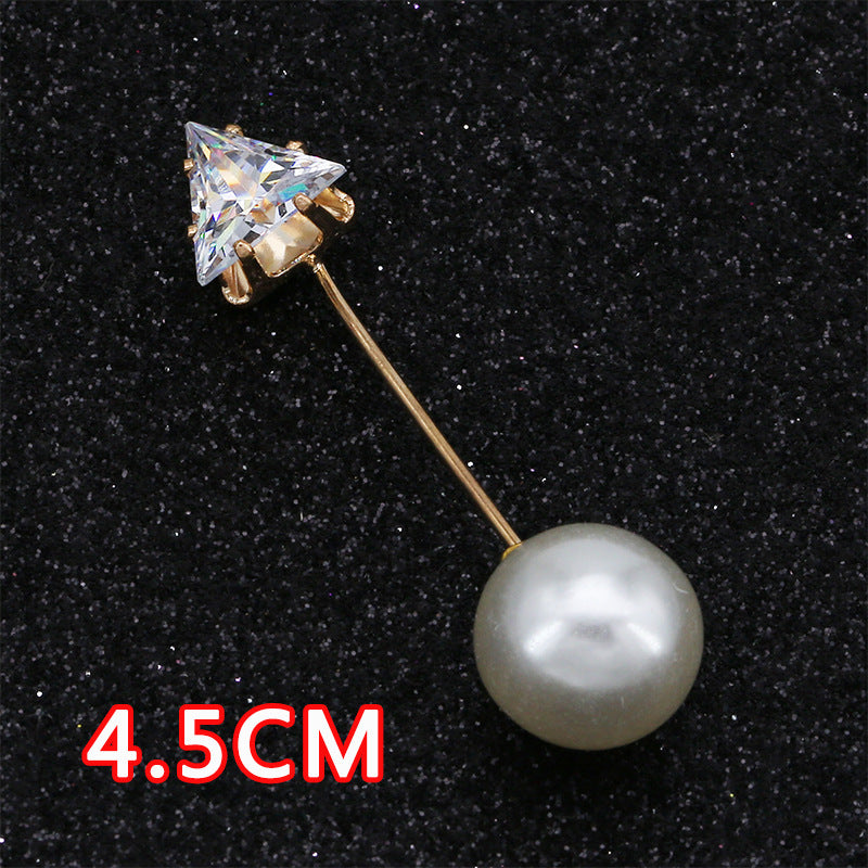 Crystal Wholesale Hot Selling High Quality High-Grade Corsage PearlSecure the Pin to Prevent Exposure Brooch-134
