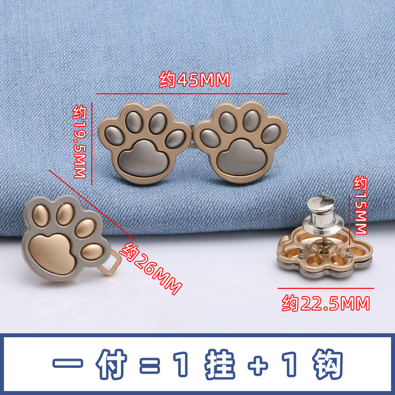 Spot metal skirt waist tightening tool without nails cat claw waist tightening buckle jeans reduction detachable Waist buckler-136