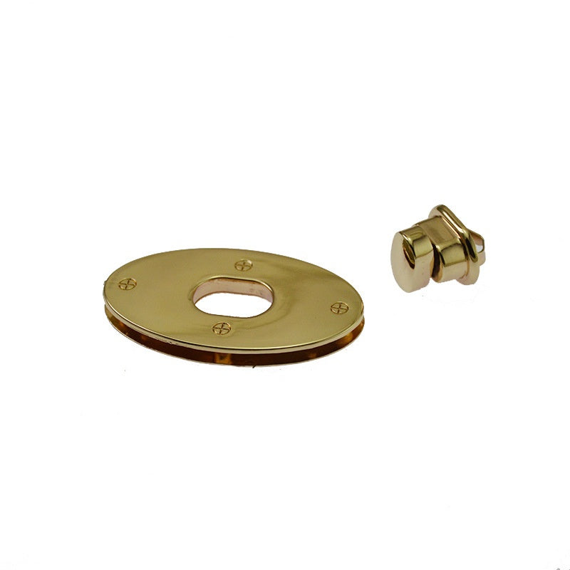 Wholesale oval shape die cast metal turn lock hardware handbag accessories high quality oval twist turn lock-137
