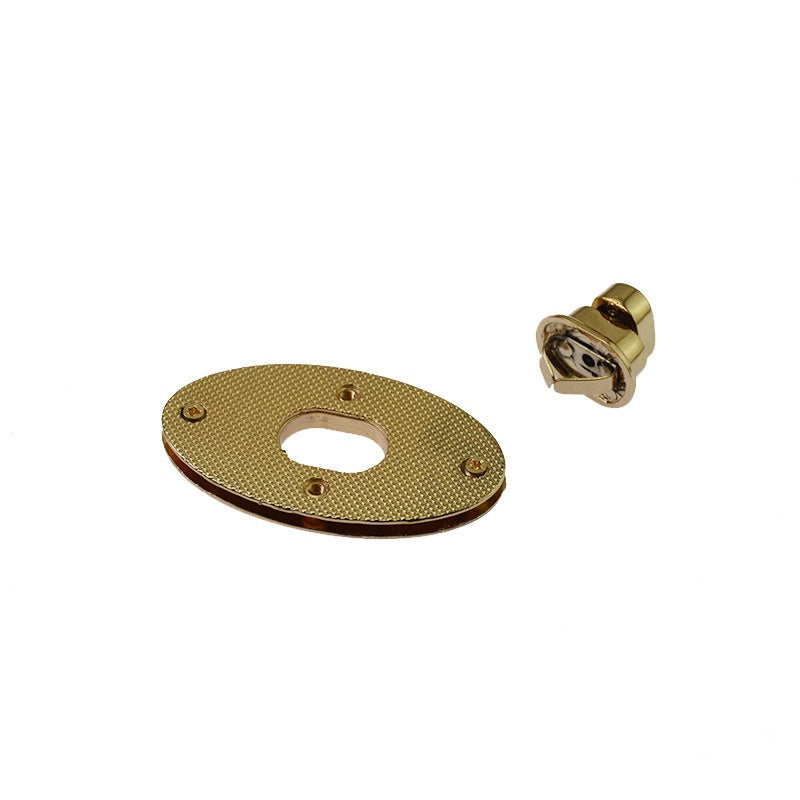 Wholesale oval shape die cast metal turn lock hardware handbag accessories high quality oval twist turn lock-137