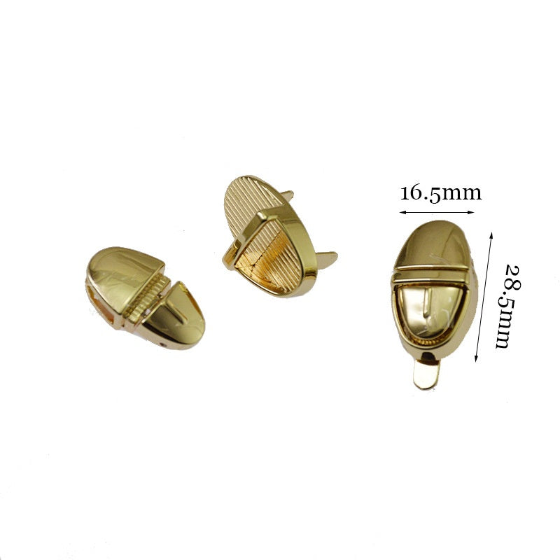 Factory Price Metal Lock Zinc Alloy Handbag Hardware Accessories with Different Sizes Turn Lock Bag Clasp-138