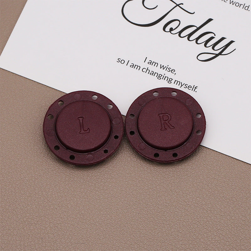 Nylon Colored Magnetic Button Coat Circular Magnetic Suction Hidden Buckle-138