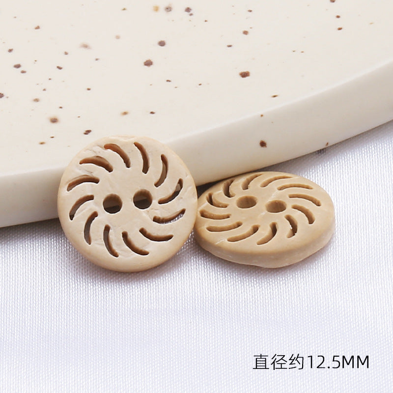 Stock Garment Accessories Sewing Coconut Button Natural Coconut Buttons-61